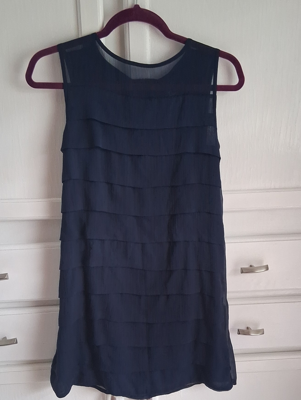 H&M Navy Tiered Sleeveless Dress